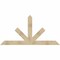 Ekena Millwork Saratoga Rough Sawn Timber Gable Bracket, Douglas Fir, 84"W x 42"H x 2"D x 6"F, 12/12 Pitch GBW084X42X0206SAR00RDF - alternate 1
